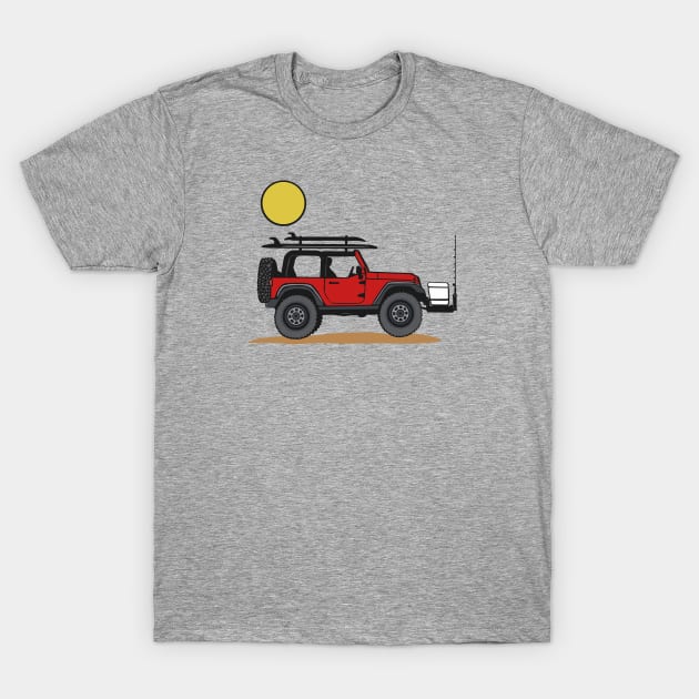 Beach Wrangler T-Shirt by Trent Tides